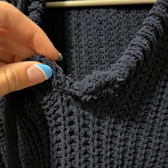 Aerie Blue Sweater Knit Pullover - Picture 5 of 6